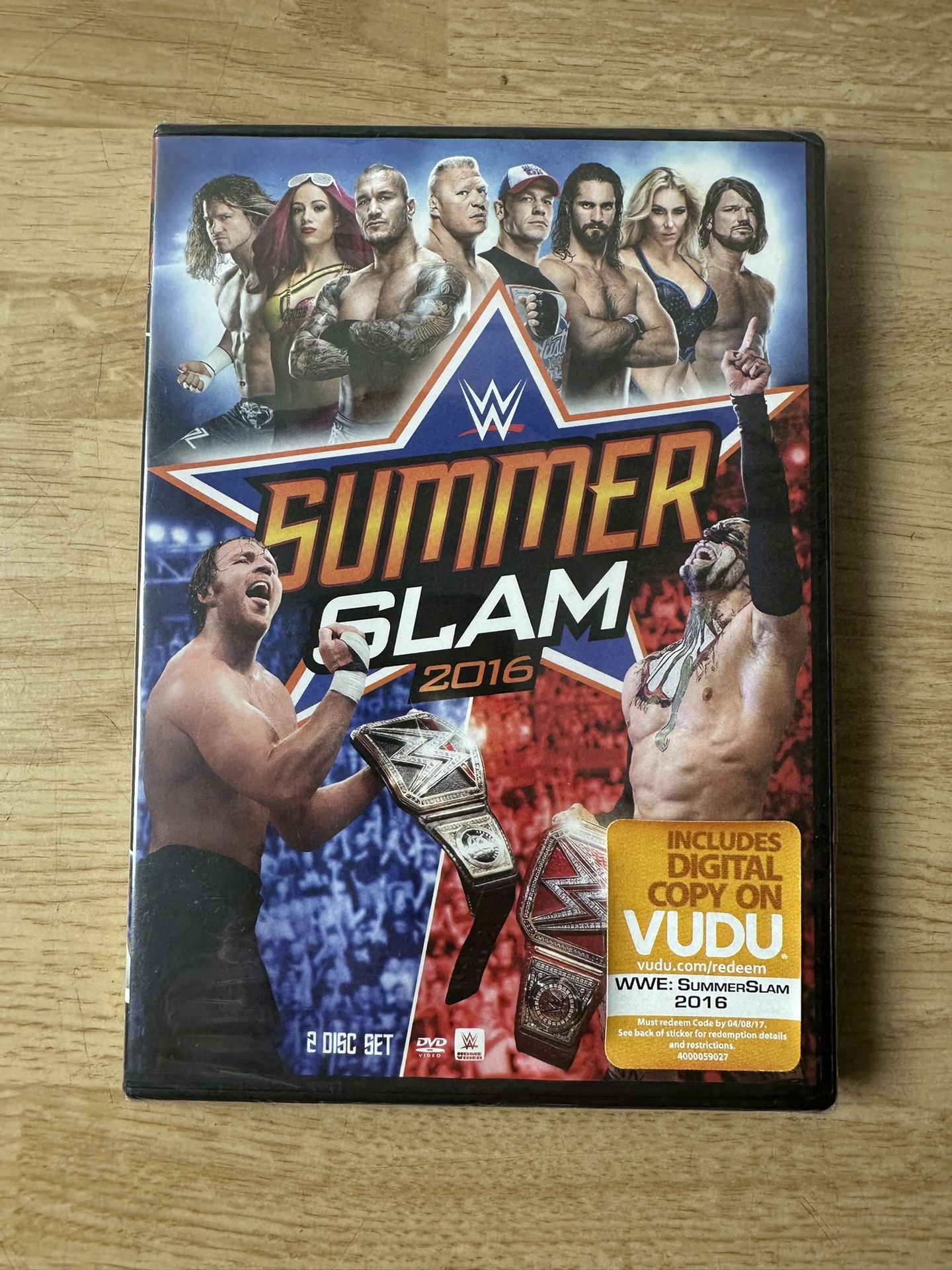 WWE SUMMERSLAM 2016 - 2 DVD BOX SET WCW NWO WWF SUMMER SLAM - BRAND NEW SEALED