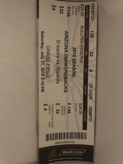 Diamondback Tickets!