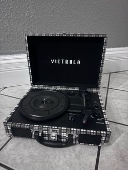 Victrola Portable Suitcase Record Player and bluetooth