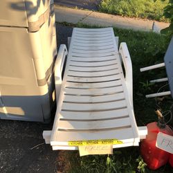 Rubbermaid Storage Cabinet, Outdoor Loungers, Decorative Planters