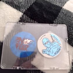 Pogs Pair Of 2.  Ninja & No Fear.  Cash Porch Pickup Redmond 