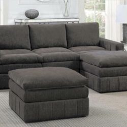 Sectional Sofa + Ottoman