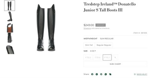 Tredstep Ireland™ Donatello Junior S Tall Boots III