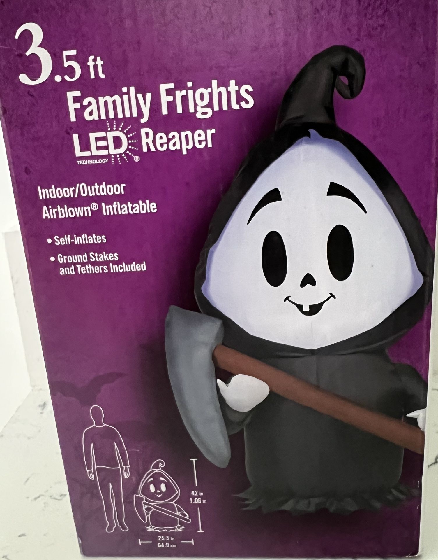3.5FT - Light Up👻Halloween Reaper