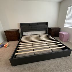 LED King Bed Frame