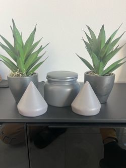 Modern Gray Home Decor Set - 5 Pieces