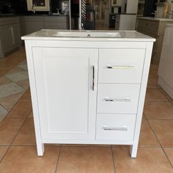 SALE ~ Modern PVC Bathroom Vanity - 30 inches