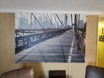 Brooklyn Bridge Wallart canvas.metal frame.