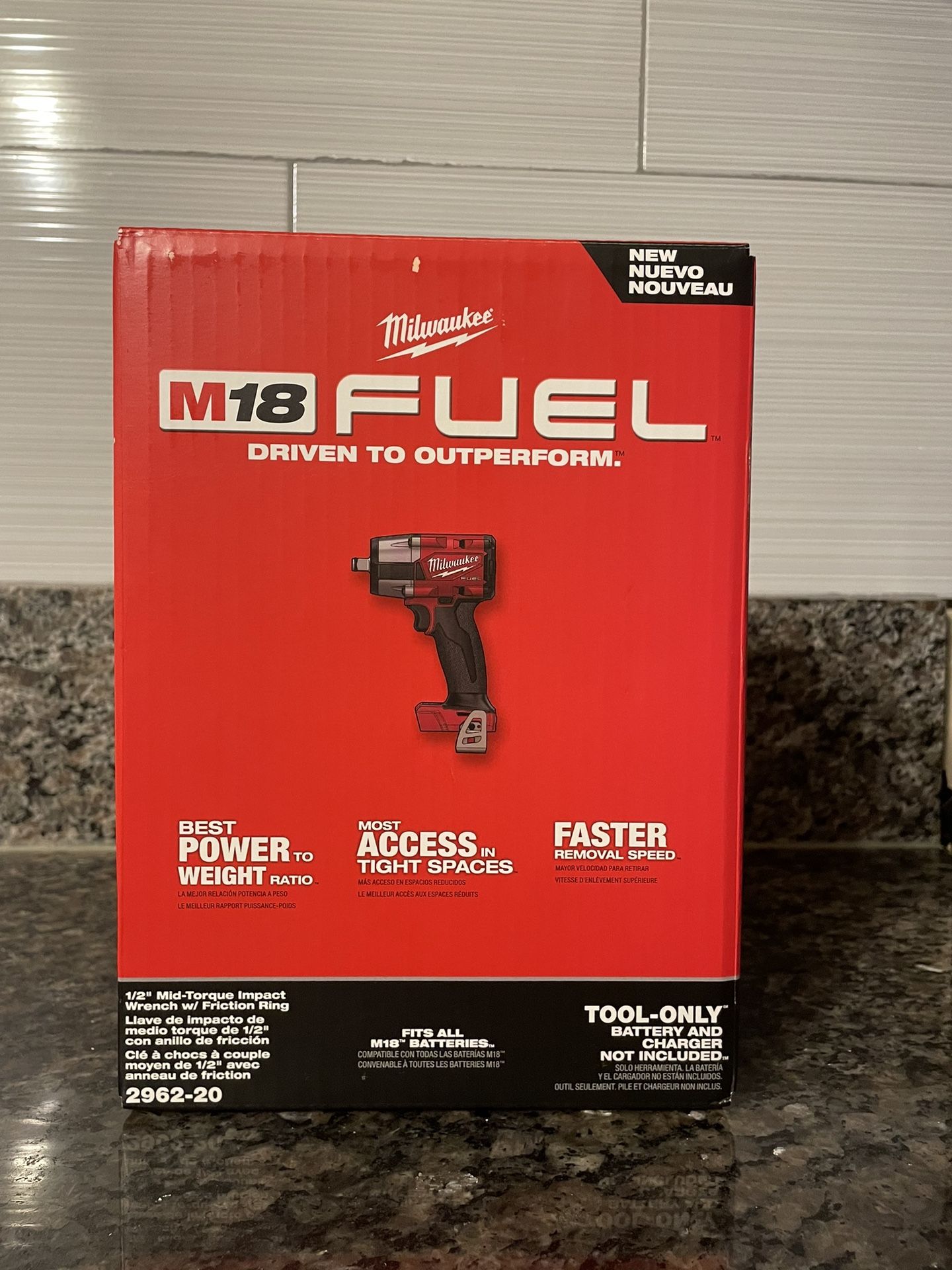 M18 FUEL Gen-2 18V Lithium-Ion Brushless Cordless Mid Torque 1/2 in. Impact Wrench w/Friction Ring (Tool-Only)