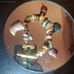 Multiple Authentic Stone Antique Bracelet