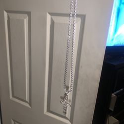 925 Silver Chain With Cross 