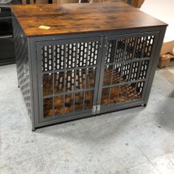 Furniture, Darkwood, dog Crate