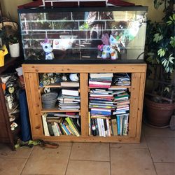 Fish Tank And Wood Frame