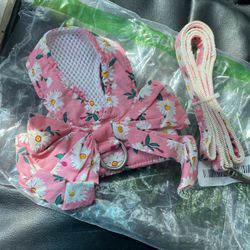 New XS  Dog Harness With Leash 