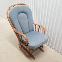 Cushioned Wood Rocking Chair