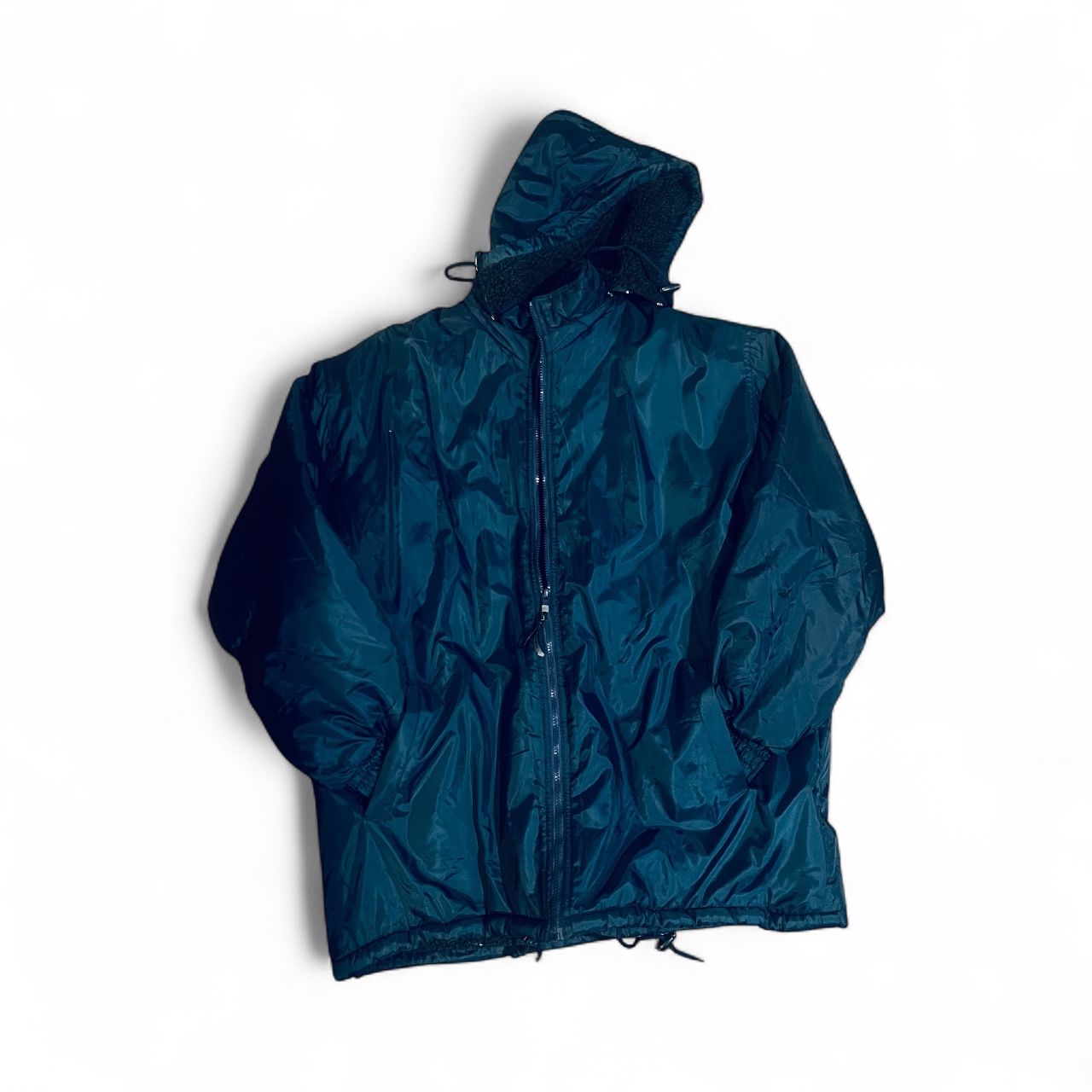 Vintage 90’s Vision Sportswear large blue full zip w/ hood 