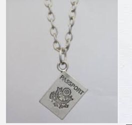 Passport necklace