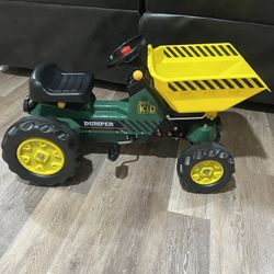 Dump truck pedal toy