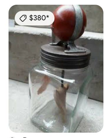 Antique Butter Churn Jar