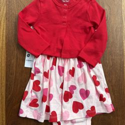 Carter’s 12M 2 piece Valentine Dress