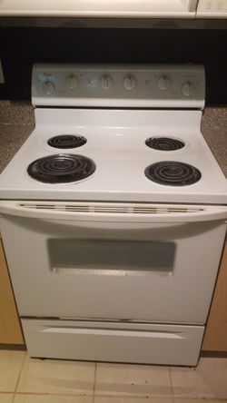 White Whirlpool Range