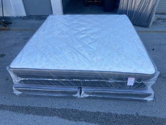 NEW MATTRESS KING SIZE PILLOW TOP WITH BOX SPRING