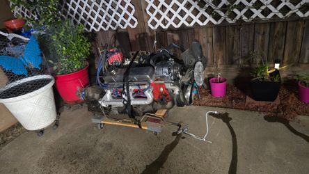 Chevy 350 motor and transmission