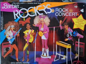 Vintage 1986 Barbie and the Rockers "Rock Concert" playset accessory pack