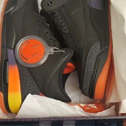 Jordan Retro 3 J Balvin Size 9 New! Please Read My Description Before Asking Me Any Questions, NO TRADES. 