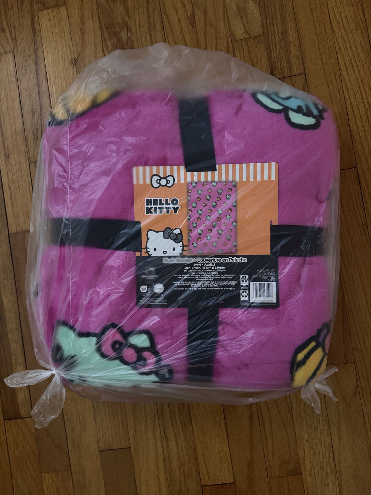 New Hello Kitty Halloween Frankenstein Blanket