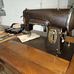 Antique Sears Kenmore Sewing Machine and Cabinet