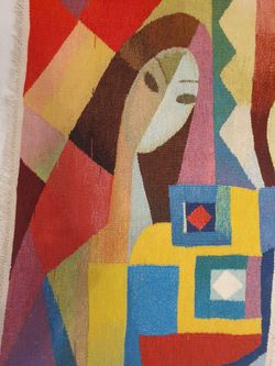 Hand weaving tapestry ( gobelin) “ Girl”