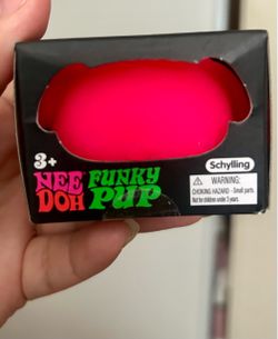 Authentic Needoh nee doh funky pup pink