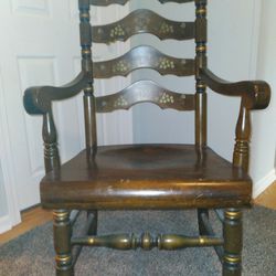 Antique Ethan Allen Wood Chair