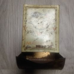 Vintage  Matchbox Holder Metal Wall Mount