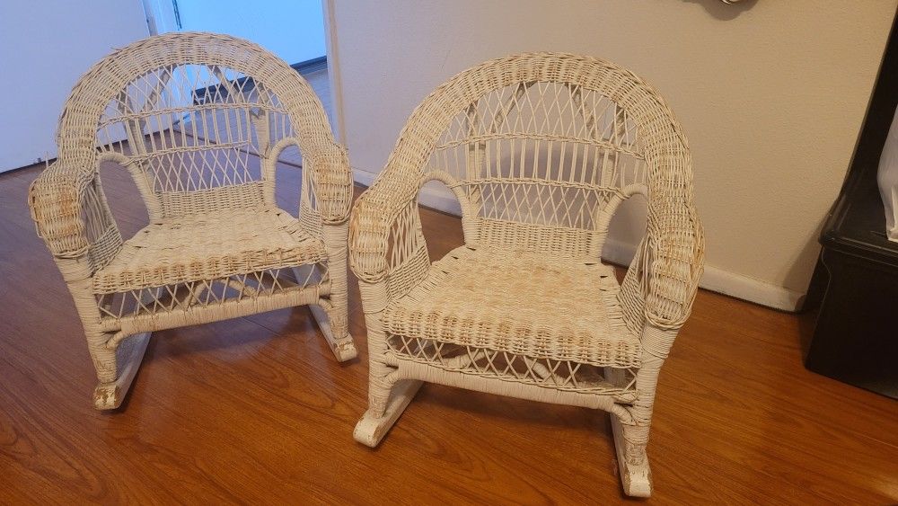 Children's Wicker Rocking Chairs