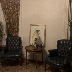 Pair antique curtains 