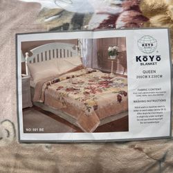 Queen Floral Blanket