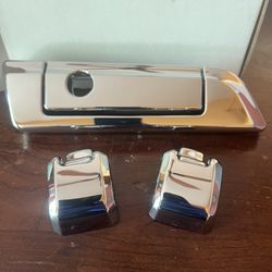 Harley Gloss Black Tour-Pak Hinges and Latch Kit  