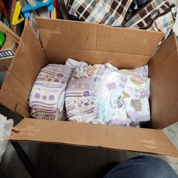 I have a whole box of diapers and they are size six