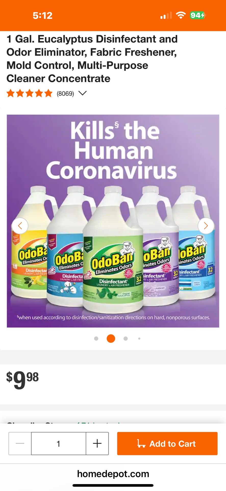 16 Gallons Of ODOBAN