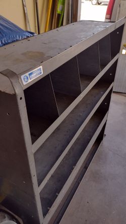 Used discount van shelving