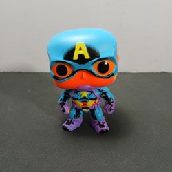 Funko POP! Marvel: Black Light - Captain America 648 Target no box 2020