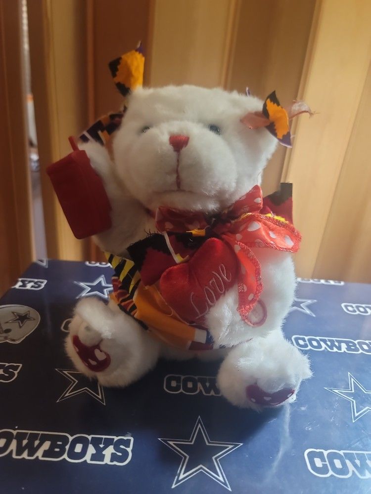 Perfect Gift! African Print I Just Called To Say I Love ❤️ You Singing Flip Phone Teddy🧸 Bears