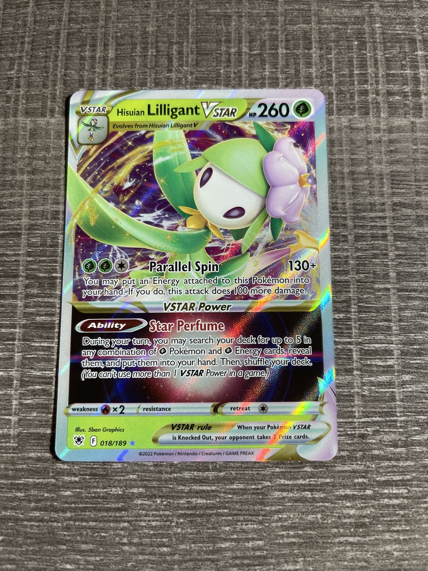 Hisuian Lilligant VSTAR 018/189 Astral Radiance Pokmon TCG Card NM/M for  Sale in Las Vegas, NV - OfferUp