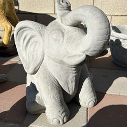 New Elephant Made Out Of Cement Perfect Gift 🎁 