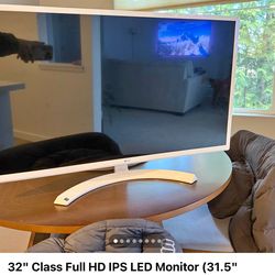32" Class Full HD IPS LED Monitor (31.5" Diagonal White