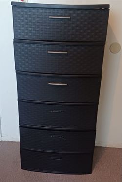 Cajonera de plastico extra grande con 6 cajones. Xtra Large Plastic drawer with 6 tiers.