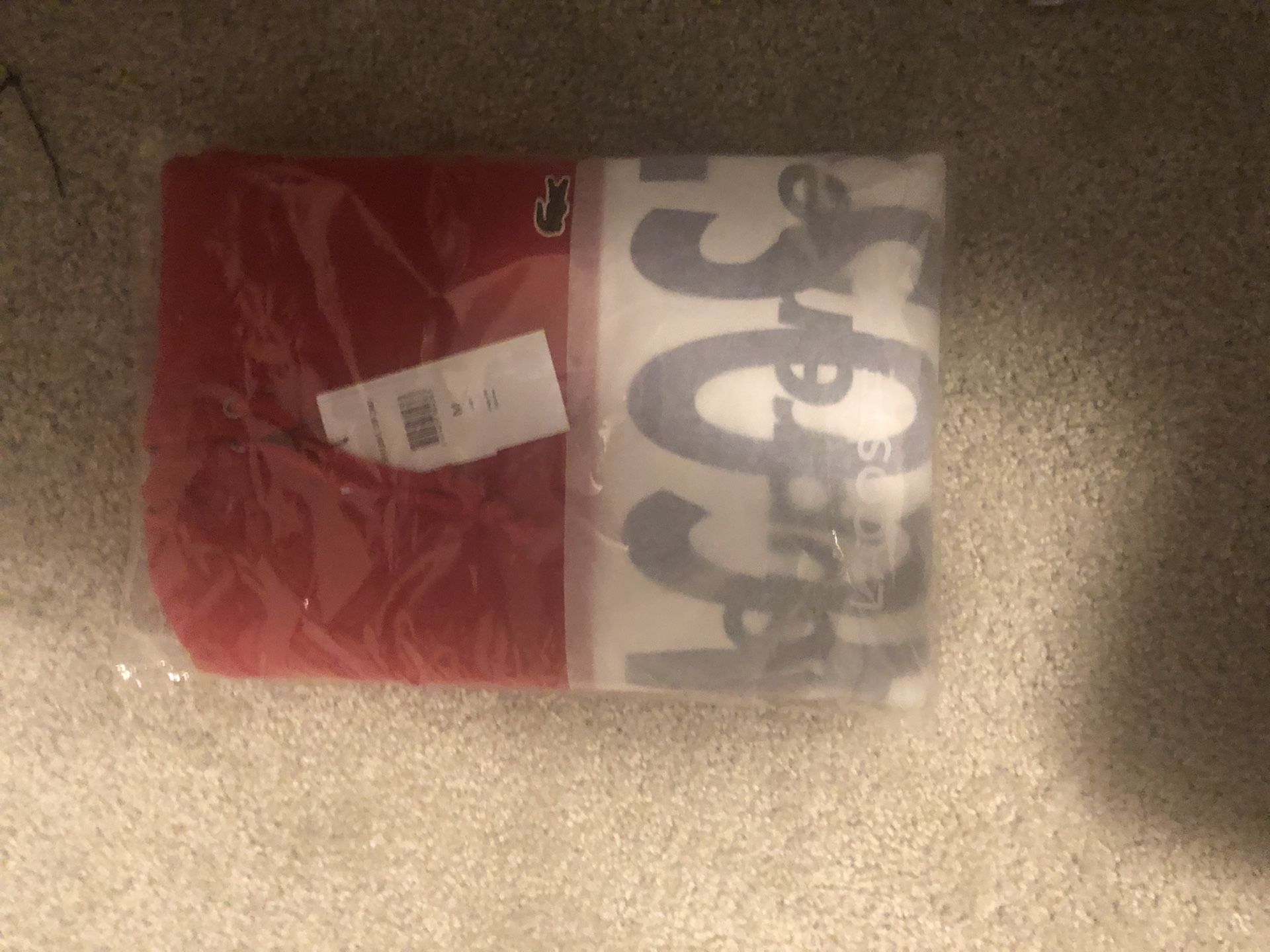 Supreme Lacoste Hoodie Red