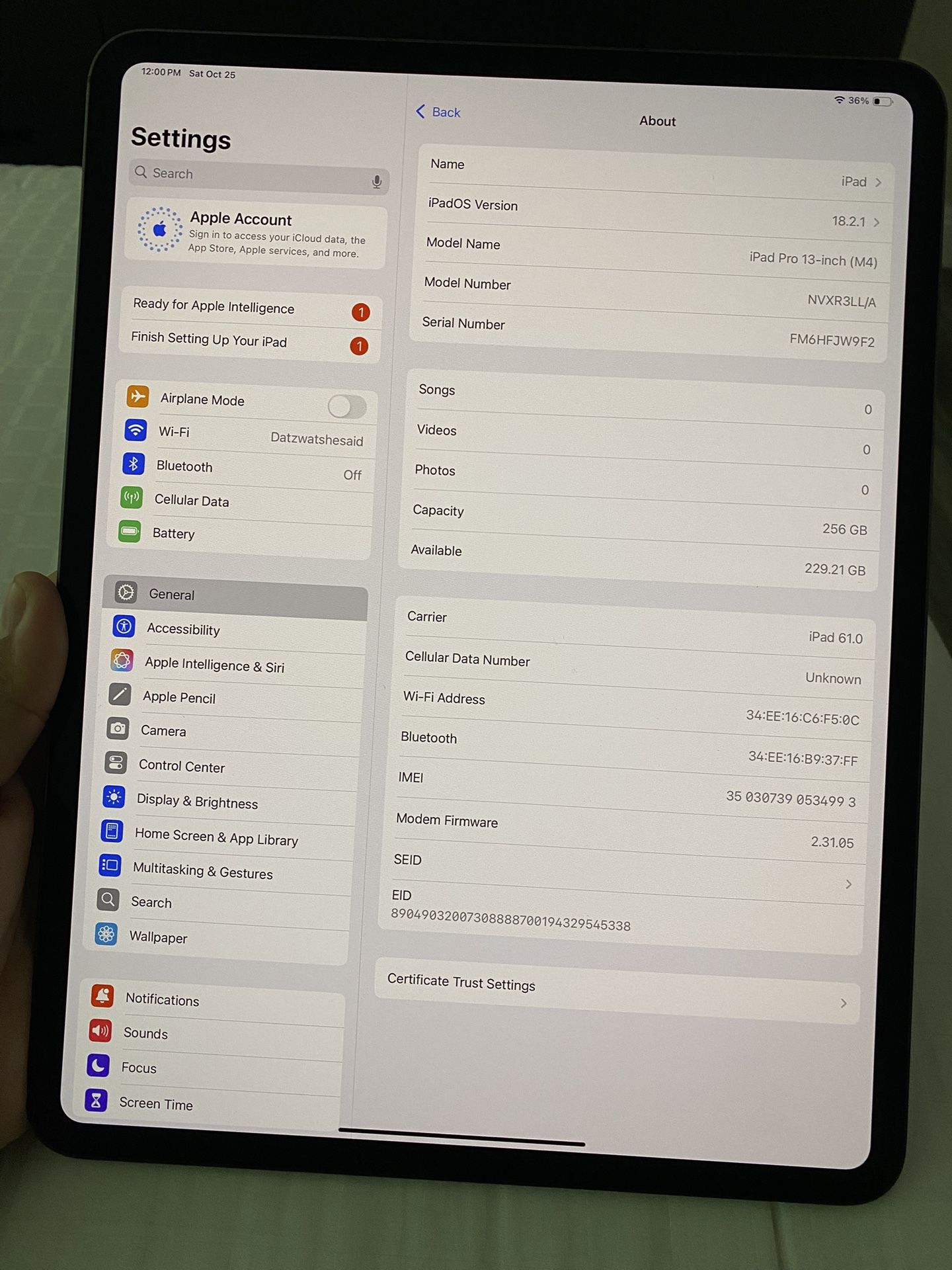 iPad Pro 13 Inch 7th Gen New Condition 